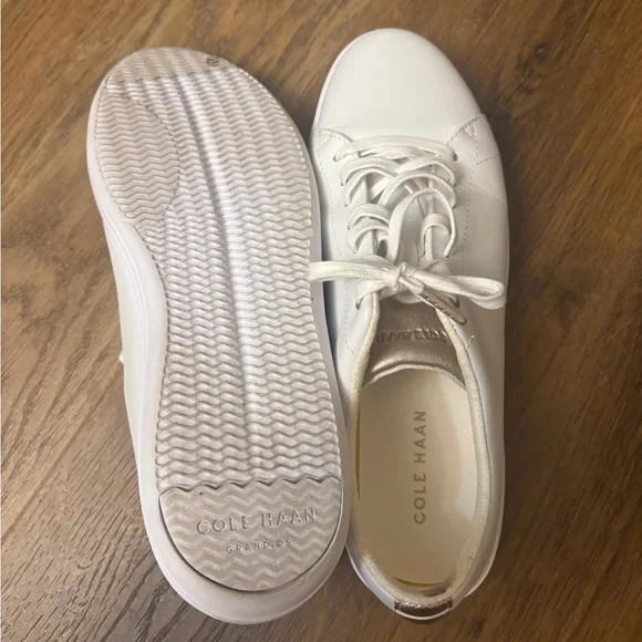 Cole Haan Women's Cream Sneakers - Picture 4 of 5